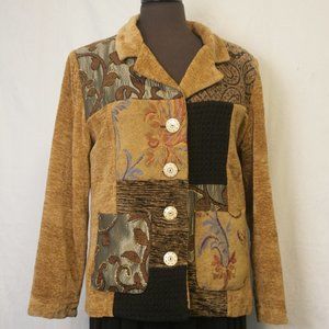 Patchwork Sweater-Jacket